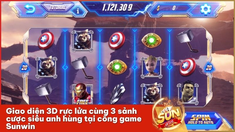 Trải nghiệm ngay slot game Avengers với đồ họa 3D đẳng cấp chỉ có tại Sunwin